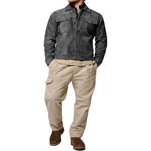 Chaqueta de piel de ante para hombre, ropa informal, precio al por mayor, chaqueta de piel de ante hecha en Pakistán - Product Image 5