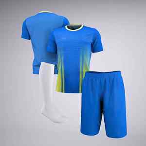 Trending Market Color azul Venta caliente Alta calidad 100% Sublimación Conjunto de chándal de fútbol americano para hombres Diseño y logotipo personalizados - Product Image 4
