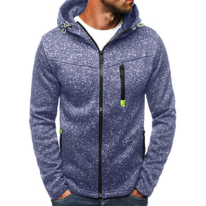 Sudadera con Capucha de Alta Calidad para Hombre, con Logotipo Personalizado, de Algodón Francés, con Doble Cremallera, Fabricante de Sudaderas Básicas de Algodón Mezclado - Product Image 2