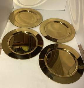 Placas de cargador de latón duraderas y exquisitas ideales para restaurantes y catering de alta gama - Product Image 3