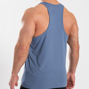 Venta al por mayor de alta calidad 100% poliéster hombres gimnasio camisetas sin mangas Casual Fitness culturismo chaleco transpirable camisetas sin mangas de alta calidad - Product Image 5