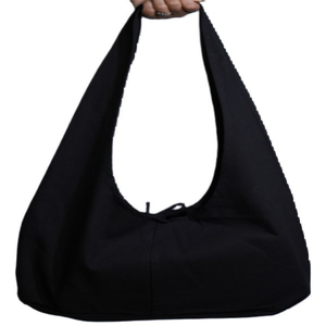 Bolsa extragrande de lona de algodón 100%, respetuosa con el medio ambiente, resistente, fácil de manejar para supermercado, supermercado, playa, logotipo personalizado reciclado - Product Image 5