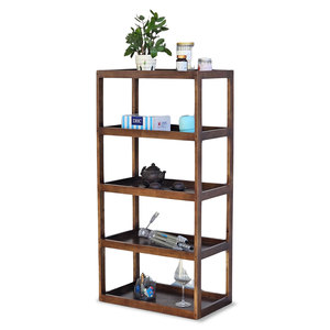Étagère de rangement de cuisine en bois de caoutchouc à 5 niveaux KB68046 60x35x120cm - Product Image 1