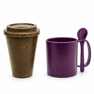 Vaso de Coco de 500 ml y Taza de Fibra de Açaí - Vaso Reutilizable de Bio-Compuesto Brasileño Sostenible para Venta al por Mayor - Product Image 4