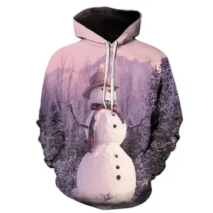 Sudadera CON CAPUCHA DE Navidad para hombre Sudadera térmica de manga larga con bolsillo para invierno - Product Image 4