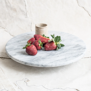 Design de luxe marbre Lazy Susan plateau tournant rond rond pierre blanche marbre Lazy Susan best-seller - Product Image 1