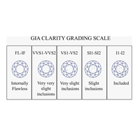 Diamant solitaire en vrac de 0,3 carat, clarté SI-1, couleur D, taille brillant certifiée, naturel, Inde, Aniva LS38