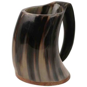 Viking spécial écologique corne de buffle naturelle Chope Style animal religieux Tasse à boire décorative Inde Vente! - Product Image 6