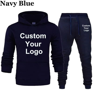 Custom Your Logo Winter Printed Women's <b>Hoodies</b> Pants 2Pcs/Sets Fleece Sweatpants <b>Gym</b> Fitness Elastic Waist Sportswear - Product Image 4