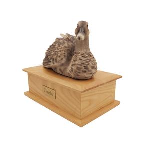 Duck Urn <b>for</b> <b>Pet</b> Personalized Wooden Oak Duck Urn Cremation <b>Box</b> <b>for</b> <b>Ashes</b> Personalized Burial Urn - Product Image 1