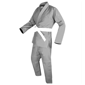 Kimono de Jiu-Jitsu professionnel gris / Kimono BJJ / Gis BJJ personnalisé bleu pour hommes, uniforme de Jiu-Jitsu brésilien, kimono de Jiu-Jitsu - Product Image 3