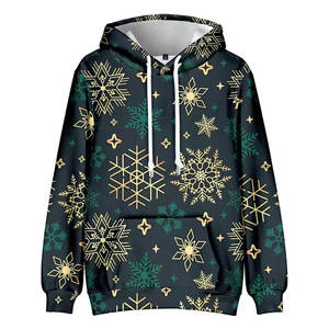 New <b>Christmas</b> Hoodie for Men 3d Print Hoodies Autumn Winter Long Sleeve Sweatshirt Casual Top Oversized Men 100% Cotton Clothing - Product Image 1