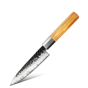 Vente en gros personnalisé OEM ODM Coutellerie Fabrication artisanale Couteaux de chef de cuisine en acier inoxydable à haute teneur en carbone avec manche en bois d'olivier - Product Image 1