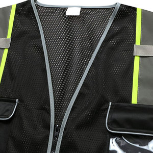 Transpirable cómodo Hombres Hi Vis Chaleco diseños sin mangas de calidad premium peso ligero HI Vis Chaleco con un precio razonable - Product Image 3