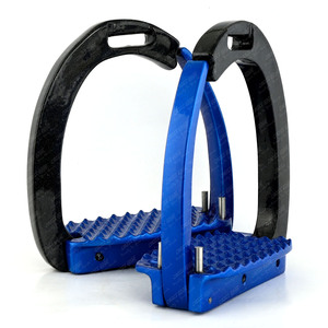 Últimos estribos flexibles ligeros de primera calidad para caballos, estribos de carreras, protección de tobillo, logotipo personalizado, antideslizante, deportes al aire libre - Product Image 1