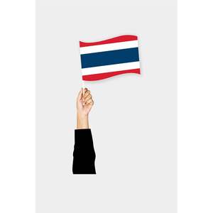 Drapeau à main de Thaïlande pour événements professionnels - Product Image 6