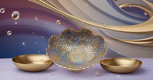 Eco-Friendly Brass Fruit Bowl Kitchen Counter Fruit Basket for Candy Vegetables <b>Dining</b> Room <b>Table</b> Office Home Decor - Product Image 6