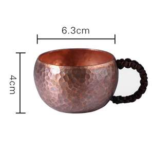Elegante Taza de Cobre Martillado para Té y Café, Taza Tradicional de Moscow Mule - Product Image 6