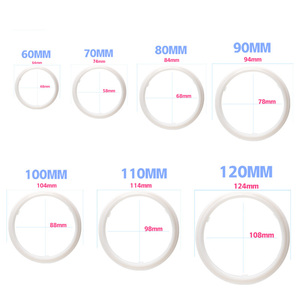 Hyuga màu kép <span class=keywords><strong>Led</strong></span> mắt thiên thần đèn pha Halo Vòng cảnh báo đèn với nhựa khuếch tán Bìa hổ phách trắng 12-24V DC 60mm - 120mm - Product Image 3