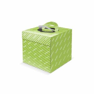 Boîte personnalisée chic pour Panettone 21x21x22 cm avec fond intégral brillant ou mat et gaufrage - Product Image 1