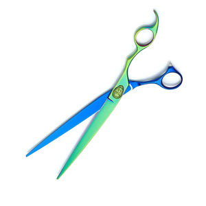 Tijera de aseo para mascotas personalizada, tijera de corte de pelo duradera de Color arcoíris y azul, tijera de aseo de acero inoxidable - Product Image 4