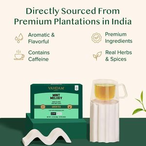 VAHDAM, Mint Green <b>Tea</b> Bags (30 Count) 100% Pure Leaf <b>Tea</b> - Product Image 2