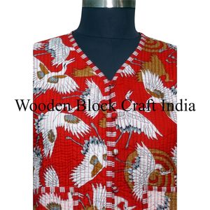 เสื้อแจ็คเก็ตผู้หญิงแบบสั้น ลายปักนก พิมพ์ลายดอกไม้ ลายทาง เป็นมิตรกับสิ่งแวดล้อม ผ้าฝ้ายออร์แกนิค 100% ถักทอ ระบายอากาศได้ดี แห้งเร็ว - Product Image 3