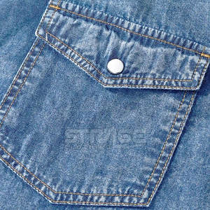 Camisa Vaquera Informal Transpirable 100% Algodón Duradera con Ajuste Equilibrado, Superficie Lisa, Características Ecológicas de Alta Calidad - Product Image 6