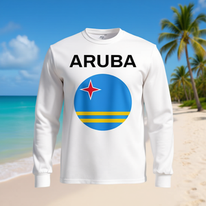 Maglietta a Maniche Lunghe con Bandiera Moderna di Aruba, Categoria Promozionale - Product Image 3