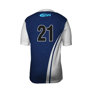 เสื้อกีฬาฟุตบอลแบบทีมชุดฝึกซ้อมแห้งเร็วผ้าโพลีเอสเตอร์ระบายอากาศเสื้อกีฬาแบบเรียบ - Product Image 6