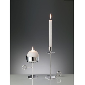 Bougeoir en métal finition antique bougeoir pour éclairage et décoration de la maison ensemble bougeoir décoratif élégant - Product Image 1