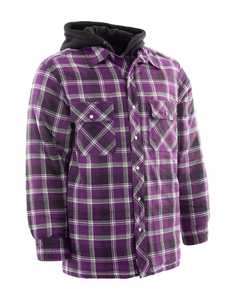 Vintage Oversized Plaid <b>Flannel</b> Hoodie Shirt <b>Jacket</b> <b>Mens</b> Long Sleeve Hooded Casual Outdoor Fashion Warm Winter Plaid Shirt - Product Image 5