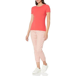 T-shirt col rond respirant pour femmes à manches courtes coupe ample T-shirt de mode décontracté pour l'été - Product Image 4