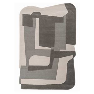 พรมขนสัตว์เส้นใยวิสคอสแบบทำมือทันสมัยพรมเป็นกระจุกพิมพ์ลายหรูหราขี้เล่นผ้าทอซักได้เนื้อนุ่มสำหรับห้องนอนห้องนั่งเล่นในบ้าน - Product Image 1