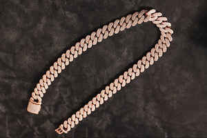 Hip Hop Cuban <b>Gold</b> <b>Chain</b> Necklace 10k 14k Miami Style Iced Out Design VVS Diamonds Premium Jewelry <b>for</b> <b>Men</b> and Women - Product Image 3