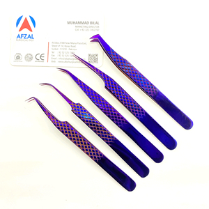 Ensemble de pinces à cils en acier inoxydable avec logo personnalisé de haute qualité Boîte complète d'extensions de cils de marque privée en vrac à pointe pointue - Product Image 5