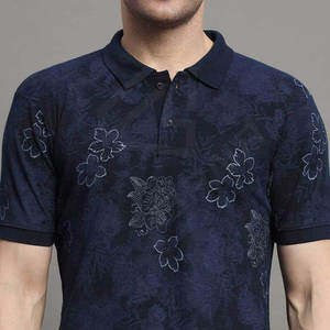 เสื้อกอล์ฟผู้ชายคุณภาพสูง แฟชั่นใหม่ ลายเรียบ ดีไซน์ทันสมัย ผ้าฝ้ายถัก ระบายอากาศได้ดี แขนครึ่งตัว ผลิตในปากีสถาน - Product Image 4