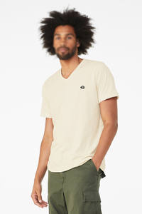 Camiseta de Algodón con Cuello en V para Hombre, Jersey Suave de Manga Corta, Ligera, para Uso Diario, para Programas de Venta al por Menor y Lanzamientos en Tiendas - Product Image 2