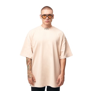 เสื้อยืดผู้ชายผ้าฝ้ายแท้ 100% หนานุ่ม ทรงโอเวอร์ไซส์ รับสกรีนโลโก้ มีหลายสี เสื้อหนา ทรงหลวม - Product Image 1