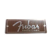 Plaque signalétique personnalisée en métal pour étui de guitare, en aluminium et laiton, avec logo de marque d'instrument de musique