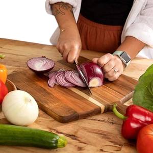 Tabla de Cortar de Madera CB01 con Borde Liso y Acabado Pulido para Cocina Diaria y Decoración del Hogar - Product Image 3