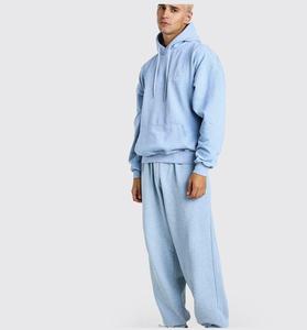 Conjunto de 2 uds de chándal, venta al por mayor, pantalones Unisex de talla grande, pantalones de algodón de lana para correr, chándal cálido de invierno exterior - Product Image 4