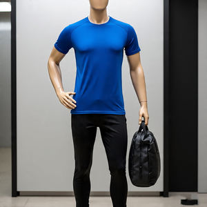 Vêtements de sport été course t-shirts survêtement survêtement hommes Jogging Fitness t-shirts et pantalons ensembles hommes t-shirts survêtement hommes - Product Image 5