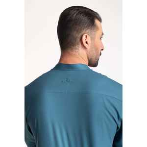 ชุดสูทธุรกิจคลาสสิกสำหรับผู้ชาย รุ่น SK-PSD24-022 เสื้อเบลเซอร์กระดุมแถวเดียว ผ้าทอระบายอากาศดี ชุดยาวสำหรับงานทางการ ลายพิมพ์ - Product Image 2