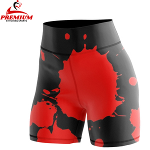 High Waist Gym Biker Shorts Tummy Control <b>Booty</b> Yoga Shorts Ribbed Workout Shorts for Women - Product Image 4