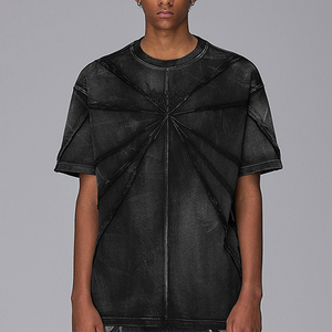 T-shirt surdimensionné en coton avec impression de haute qualité T-shirt lourd pour hommes - Product Image 4