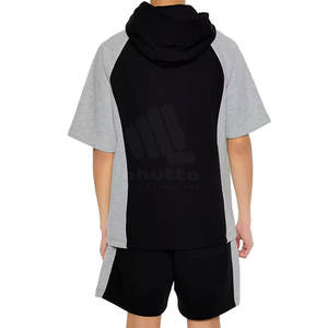 Conjunto de Sudadera con Capucha y Pantalones Cortos para Hombre, Tallas Grandes, Última Moda, Venta al Por Mayor - Product Image 3
