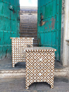 Tradebyd Commode Décorative en Incrustation d'Os avec Artisanat Luxueux Idéal pour le Bureau ou la Décoration Intérieure - Product Image 3