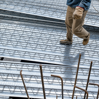 Plaque de support de plancher en treillis d'acier robuste TD4 100 pour la construction structurelle