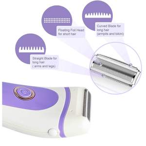 Afeitadora Eléctrica para Mujer, Doble Cuchilla, Uso en Seco/Húmedo, Recortadora de Bikini para Depilación Corporal, Rostro, Brazos, Piernas, Axilas, IPX7, Pantalla LED - Product Image 4